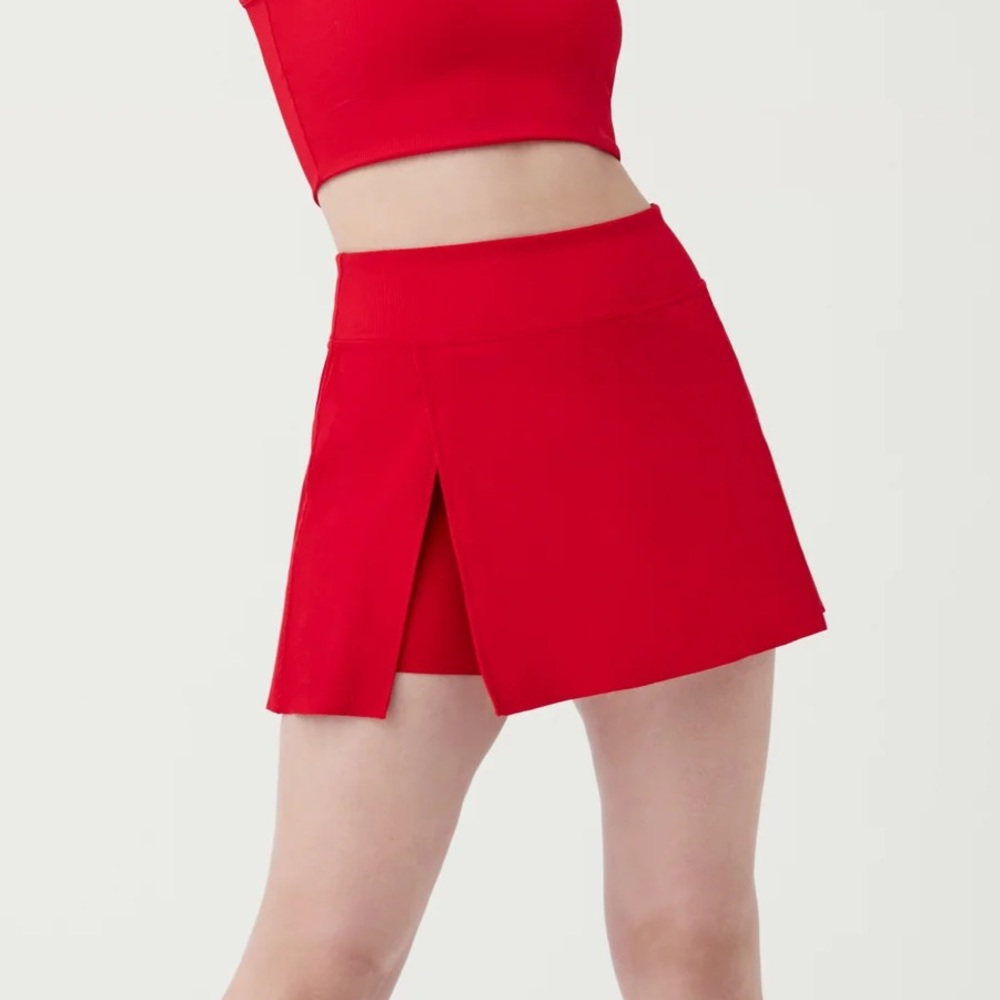 Spanx 1XL ribbed smocked 14’ skort NWT